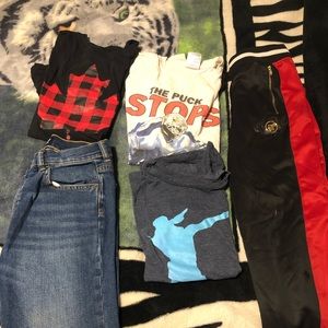Size 10-12 boys pants t shirts shorts and sweater